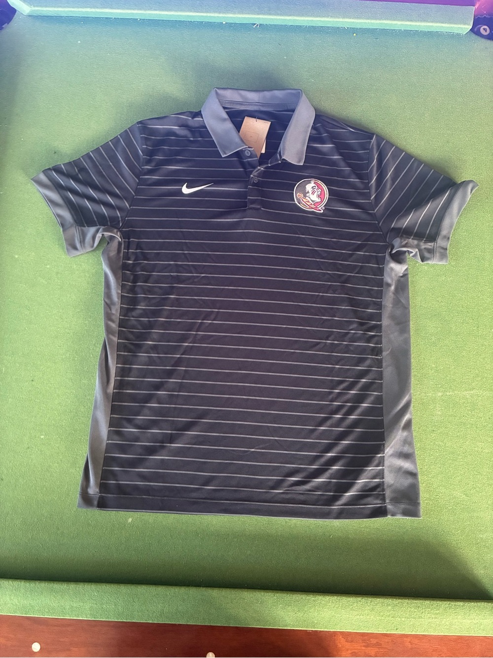 Men's Nike Black Florida State Seminoles 2025 Stripe FSU Sideline NWT Large